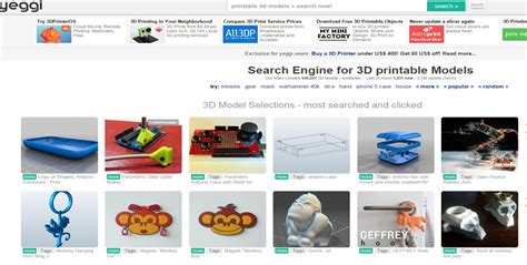 yeggi|3d print model website.